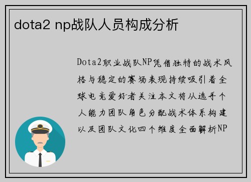 dota2 np战队人员构成分析